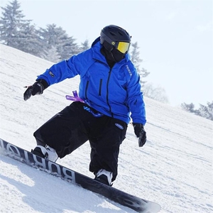 美式复古单板防水滑雪裤男女冬季情侣同款防水防风耐磨雪地保暖裤,明星雪地穿搭图片