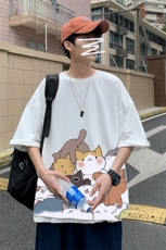 Q11162-P30春夏季七分袖t恤男大码五分袖男短袖中袖，男装T恤，电商A040
