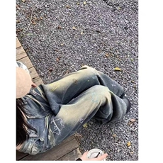 牛仔美式复古新款水洗牛仔裤女高腰显瘦直筒拖地裤长裤，男装牛仔裤，星座1210-1