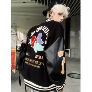 新款2025春秋洋气棒球服外套男女青年夹克上衣J725