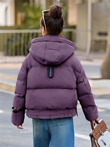 新款冬季连帽羽绒服2025年冬季时尚潮流图片
