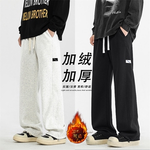 百搭秋冬季新款加厚潮牌休闲加绒裤X1691特批39加绒特批49图片