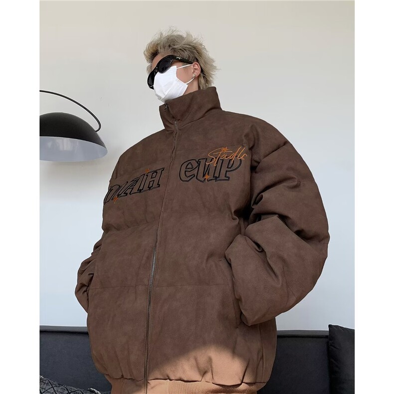做旧皮棉衣男冬季棉袄外套韩版潮流面包服M8030P108,男装棉衣,星座1116-2