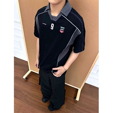翻领短袖polo衫男潮牌夏季t恤韩版修身潮流百搭体恤上衣TT36-P40，男装Polo衫，星座308B-2