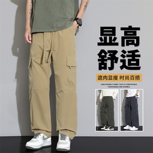 抖音品质冰丝休闲裤男士夏季薄款男裤A146-GY261特p25量大优图片