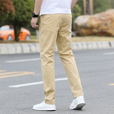 2025春夏季休闲裤男纯棉裤男士潮流加大码胖胖直筒长裤子6602-P40，男装休闲裤，星座224