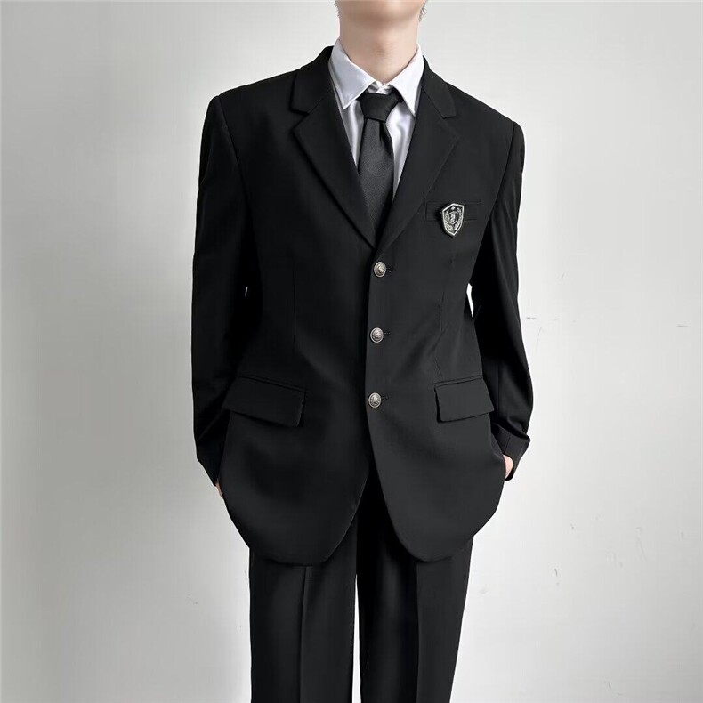 【现货】DXZ32-P60dk制服西装男痞帅学生班服演出服春秋徽章西服,男装西服,星座603-2
