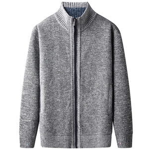 数据款现货 秋冬季新款男士休闲立领毛衣外套男加绒夹克 8801-P26图片