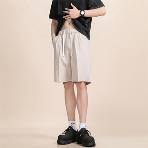 西装短裤男士夏季薄款直筒中裤宽松大码潮流五分休闲裤K6312-P37图片