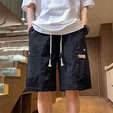 夏季加大加肥美式工装短裤男港风潮流凉感休闲五分裤YY2408-P38，男装牛仔裤，星座1206（原A206）