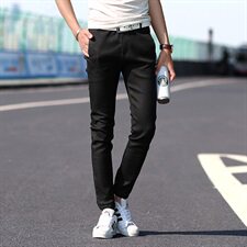 九分牛仔裤男9分裤男小脚束脚牛仔裤韩版修身长裤子NZ926-P20，男装牛仔裤，天晨