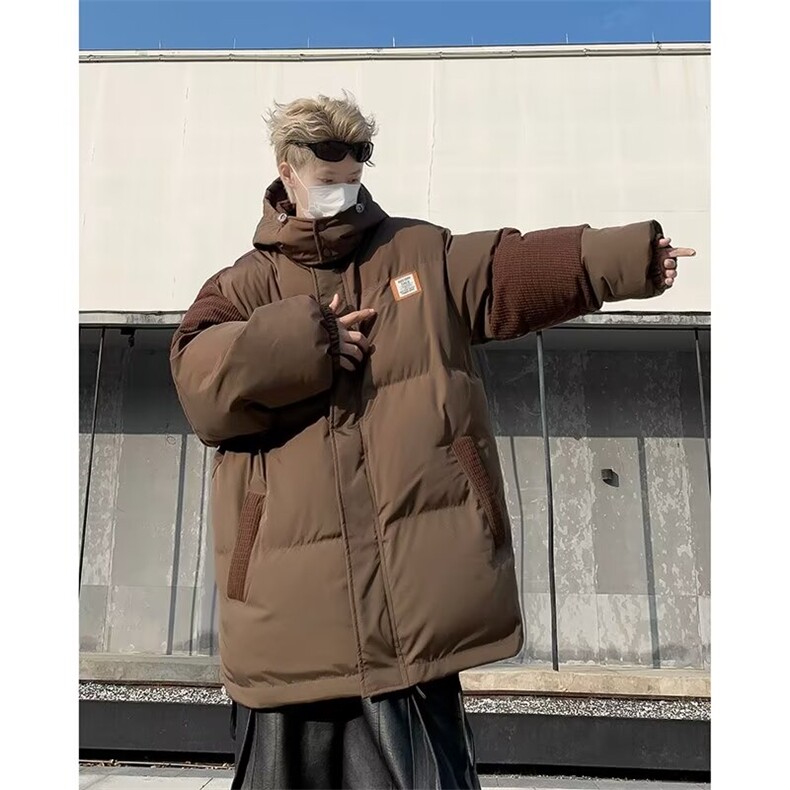 美式工装连帽棉服男秋冬新款大码加厚小众FL03-P85,男装棉衣,星座1109-3