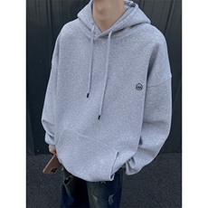 烫花大码340克重磅华棉复合潮流休闲连帽卫衣W4266-P42【特价】，男装卫衣，电商A007