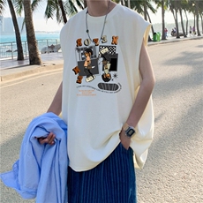 量大图低自动【有货】纯棉背心HD019-1-BX2596-P20，男装背心/马甲，电商019-1