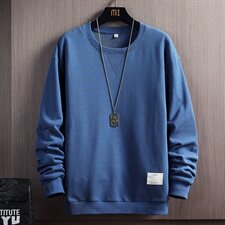 秋季上新潮牌圆领贴标八色可选宽松男士卫衣CYWY8850-P25，男装卫衣，电商A128