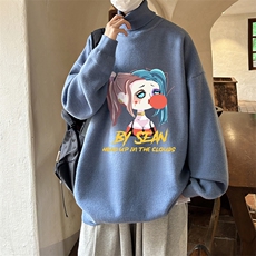 控68高领毛衣男士大码内搭毛线衣男GM45298-P45加绒款-P65，男装针织衫/毛衣，电商A040