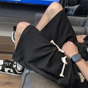 冰丝短裤男夏薄款设计感美式宽松抽绳休闲五分裤XZ514-2-1525-P38图片