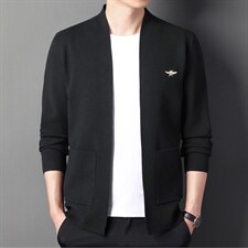 男士2023年春秋季新款长袖针织开衫青年休闲外套服装BL2607-P75，男装针织衫/毛衣，星座1105-3