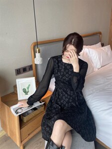 显瘦大气连衣裙图片