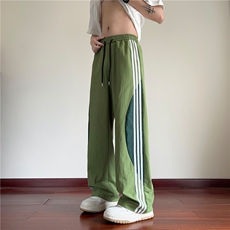 抖音品质夏季速干伞兵裤三条杠宽松休闲裤B315-K24160-特p30控58，男装休闲裤，电商B315