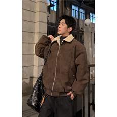 PY5552-P85特冬季PU皮棉服兔毛加绒加厚保暖棉衣，男装棉衣，电商D232