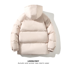 新款加厚2025秋冬新款棉衣韩版连帽潮流棉服M688-P55，男装棉衣，电商A177