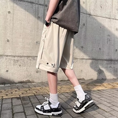 夏装休闲短裤男潮牌ins宽松休闲潮流中裤百搭韩版五分裤K5338-P28，男装牛仔裤，星座412-2