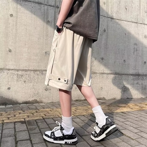 夏装休闲短裤男潮牌ins宽松休闲潮流中裤百搭韩版五分裤K5338-P28图片