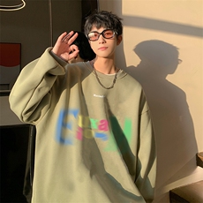 抖音供货、复合重磅360克现货圆领卫衣宽松D223A-YL2370-特P28，男装卫衣，电商019-1
