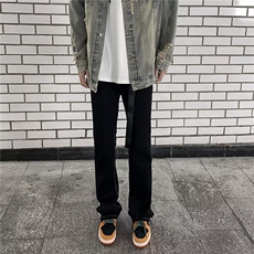 修身牛仔裤男款秋季长裤潮黑色涂蜡弹力裤N0026P50，男装牛仔裤，星座1116-2