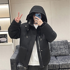 主推原创韩版羽绒服男女款中青年大学生加厚300克绒羽绒外套，男装羽绒服，钱塘723