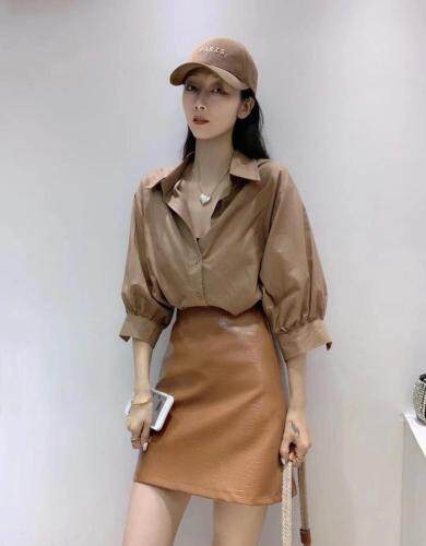 衬衫上衣鳄鱼皮半裙，女装衬衫，妍妍衣坊