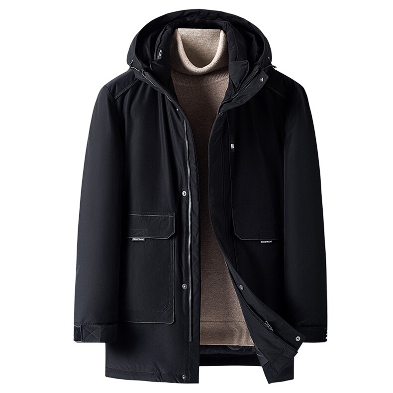 男装冬季新款保暖男中长款外套潮流宽松羽绒服外套ZELD9817-P385,男装羽绒服,电商B212（原钱塘6029）