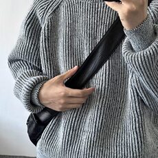 【有货】DM592-P55纯色圆领毛衣男士秋冬季潮休闲保暖针织衫，男装针织衫/毛衣，星座603-2