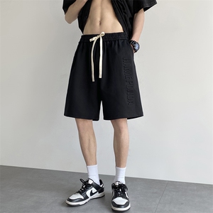 2025夏季新款压花短裤潮男休闲裤大码卫裤五分裤DK1377-P45控68图片