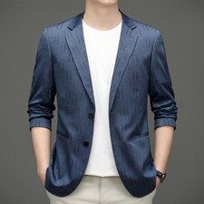 新款秋冬季男士外套服装休闲小西服修身中年商务上衣时尚潮流男装，男装西服，电商B212（原钱塘6029）