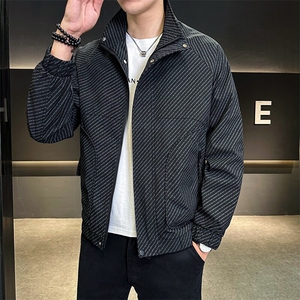 507A-JK406-P85 2025春季休闲男士外套百搭简约夹克衫图片