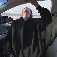 无口袋无帽绳卫衣抖音得物二开25秋冬美式全棉连帽卫衣CM20，男装卫衣，电商A486