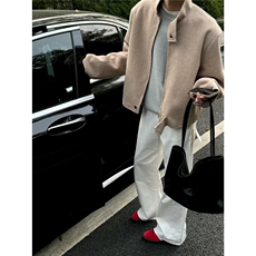 琥珀鎏金毛呢仿羊绒短款呢子外套毛呢夹克JK05007P115，男装毛呢大衣，星座1004（原星座815-3）