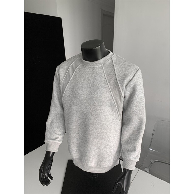 WY805-尺码M-3XL-特P26-美式解构拼接长袖打底衫宽松休闲上衣,男装T恤,星座1811B