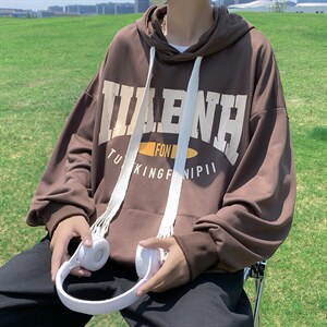 美式连帽卫衣男秋季潮ins潮牌港风小众外套高街宽松上衣WY802-P36图片