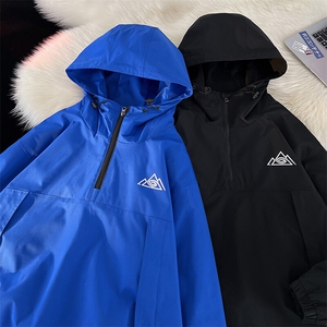 冬新单板防水防风滑雪服男女加绒内里中性风大码套头外套M79-P120图片