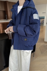 港风连帽可脱卸毛领工装棉衣男大码潮流棉衣男MY77917P138控198，男装棉衣，星座227-7