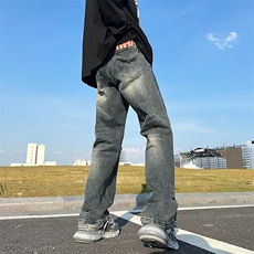 青春流行ins男直筒水洗牛仔裤C982P43，男装牛仔裤，星座1116-2