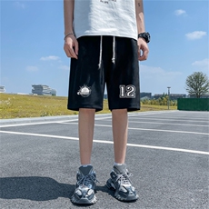 重磅夏季麂皮绒休闲短裤休闲五分裤JDK476-特p25控48，男装牛仔裤，电商B370