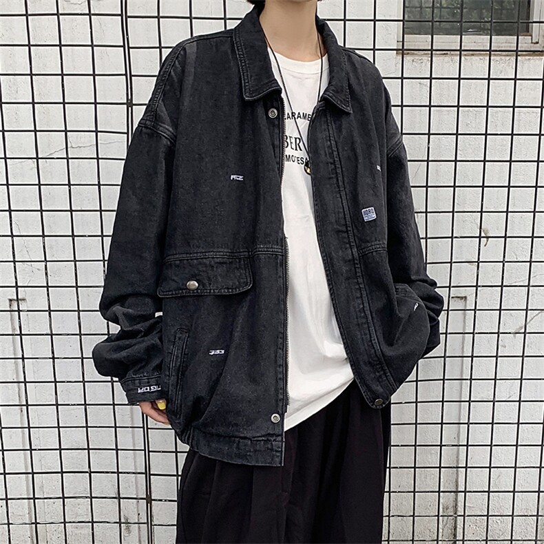 【】A003-HJ5111-P95新款男士翻领工装夹克女模1,男装夹克,电商A003