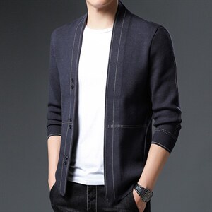 BSS6667男式2023秋季新款针织开衫夹克商务休闲男装P78，男装针织衫/毛衣，电商B360