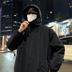 冬季冲锋衣港风潮加厚棉衣外套青少年保暖男装JK2810P85，男装棉衣，电商A086