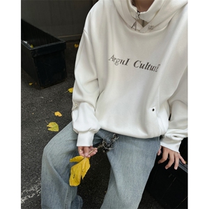 E31P60秋装男生青年卫衣连帽个性小众设计师时尚宽松图片