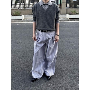 秋冬新款薄毛衣男女针织打底衫撞色翻领毛衣假两件秋季外穿上衣图片
